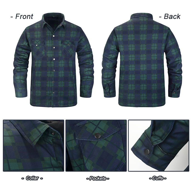 Camisas gruesas a cuadros para - Flannel Shirt Lined reseña y precio