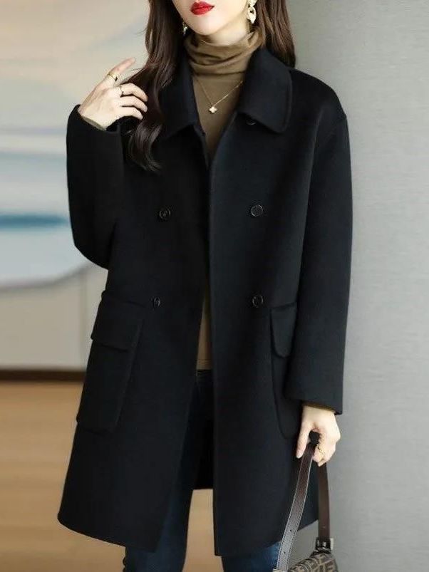 Elegante Abrigo de Lana de Lon - Wool Coat Peacoat reseña y precio