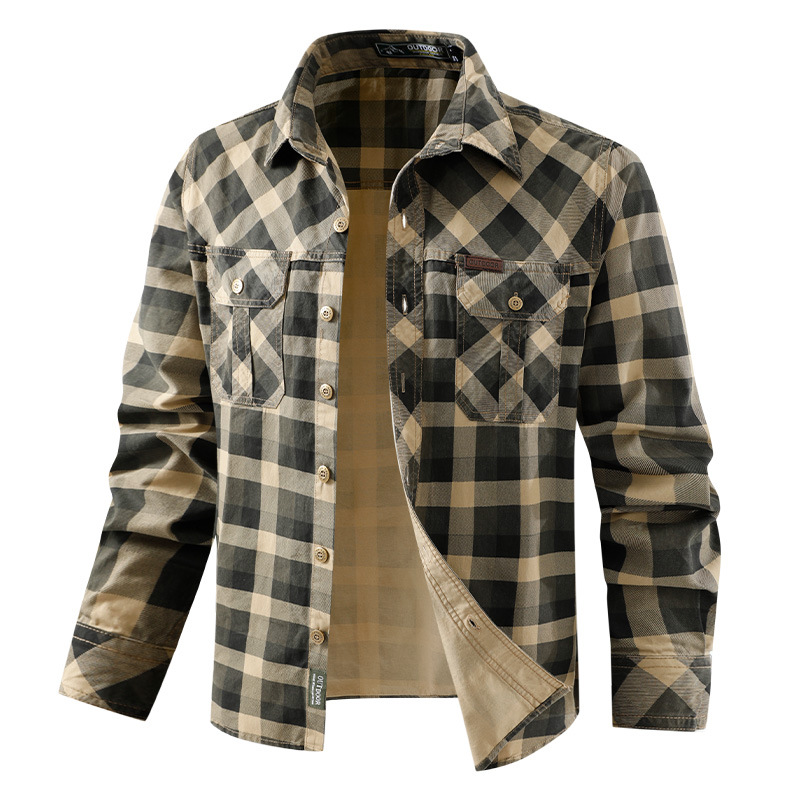 Camisas informales a cuadros p - Flannel Shirt Lined reseña y precio